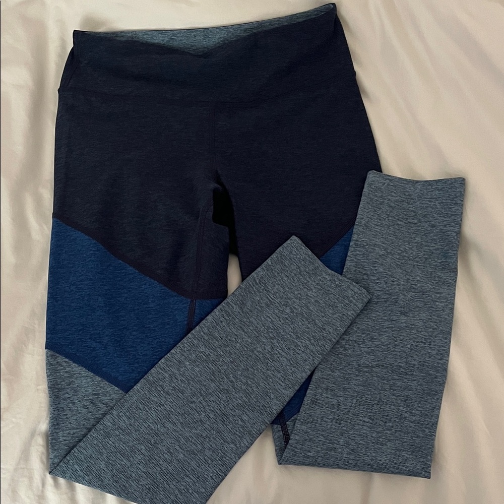 Outdoor Voices Women's Colorblock Leggings - 3 Blue Shades
